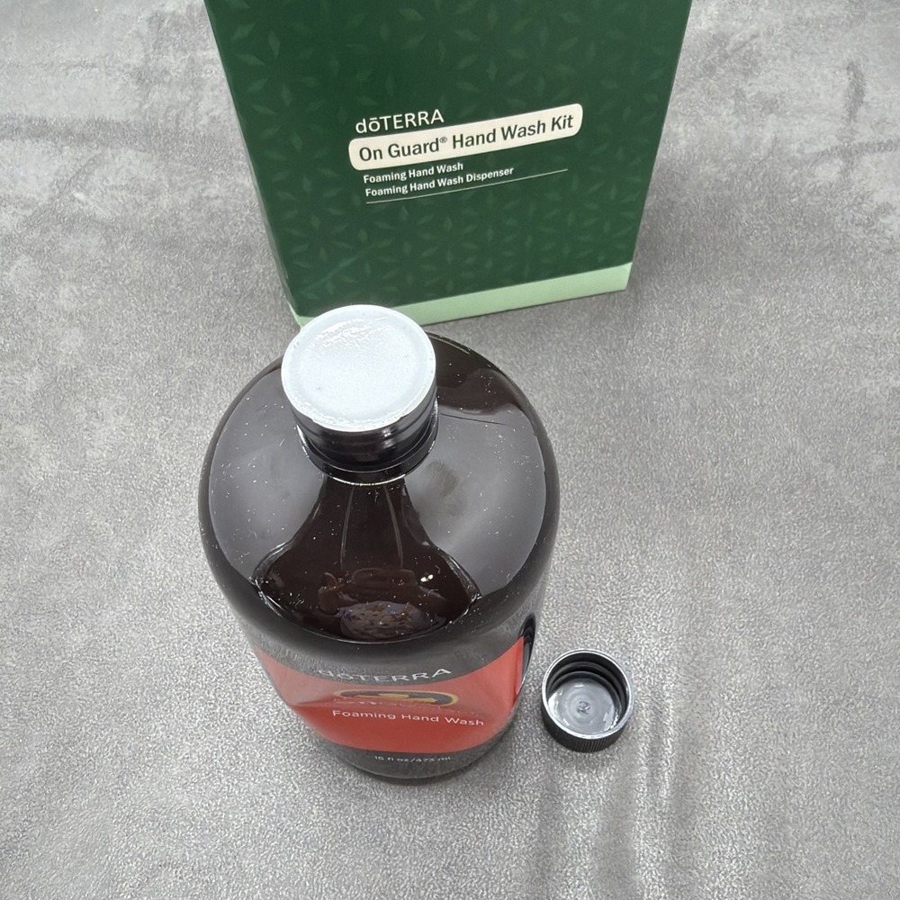 Doterra On Guard Foaming Hand Wash Kit Soap Dispenser Pump & Wash 16fl oz - Picture 9 of 9